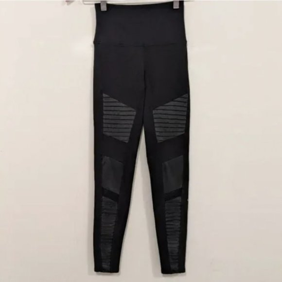 Alo Yoga High Waist Moto Legging Black XS - Picture 5 of 13